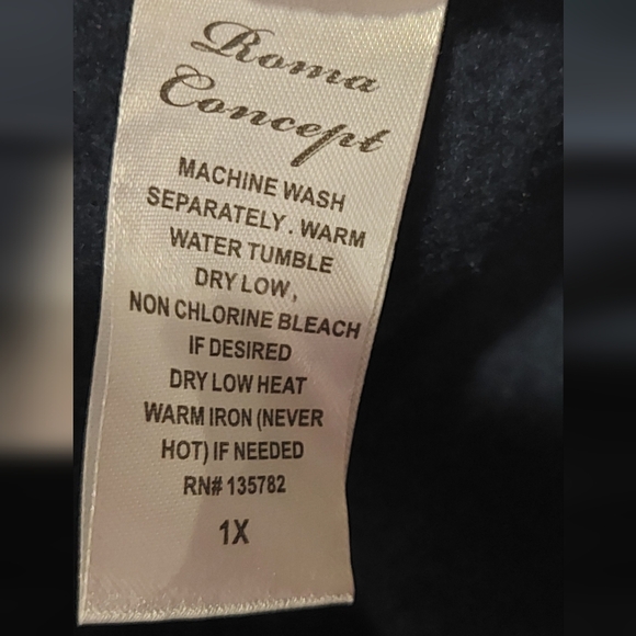 Navy Blue Jogger Pants, Size 1X - Picture 7 of 7